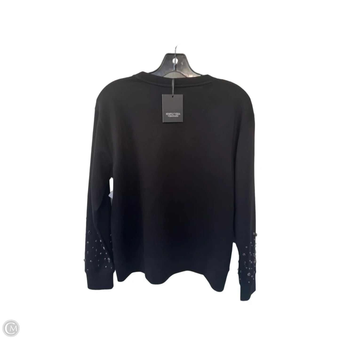 Sweatshirt Crewneck By Simply Vera In Black, Size: Xs