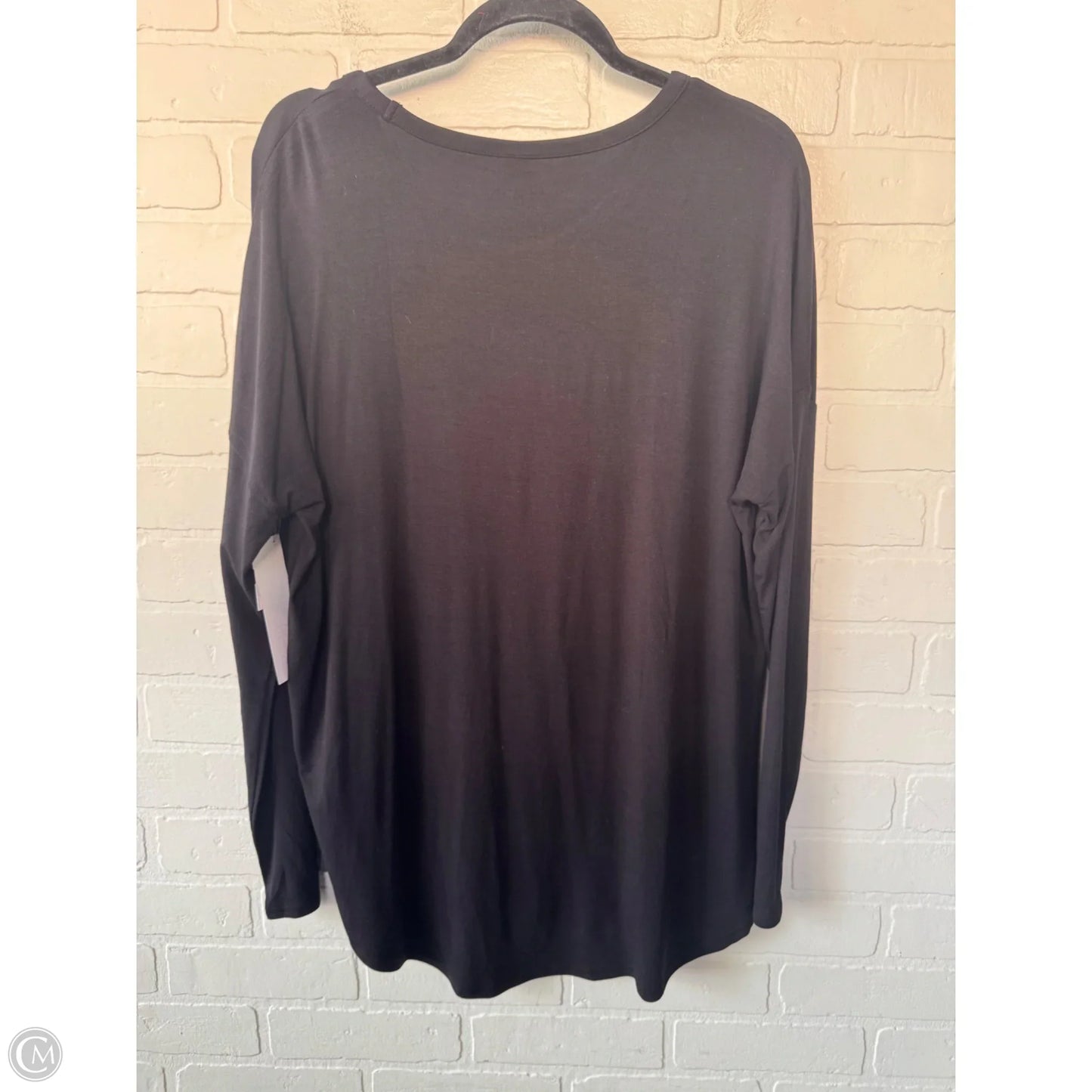 Top Long Sleeve Basic By Old Navy In Black, Size: M