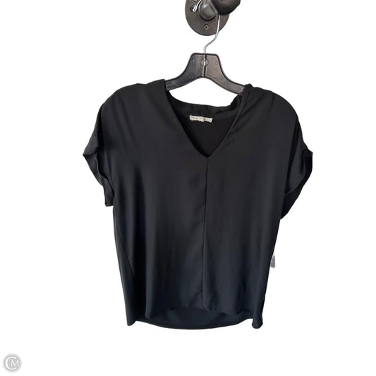 Top Short Sleeve By Pleione In Black, Size: S
