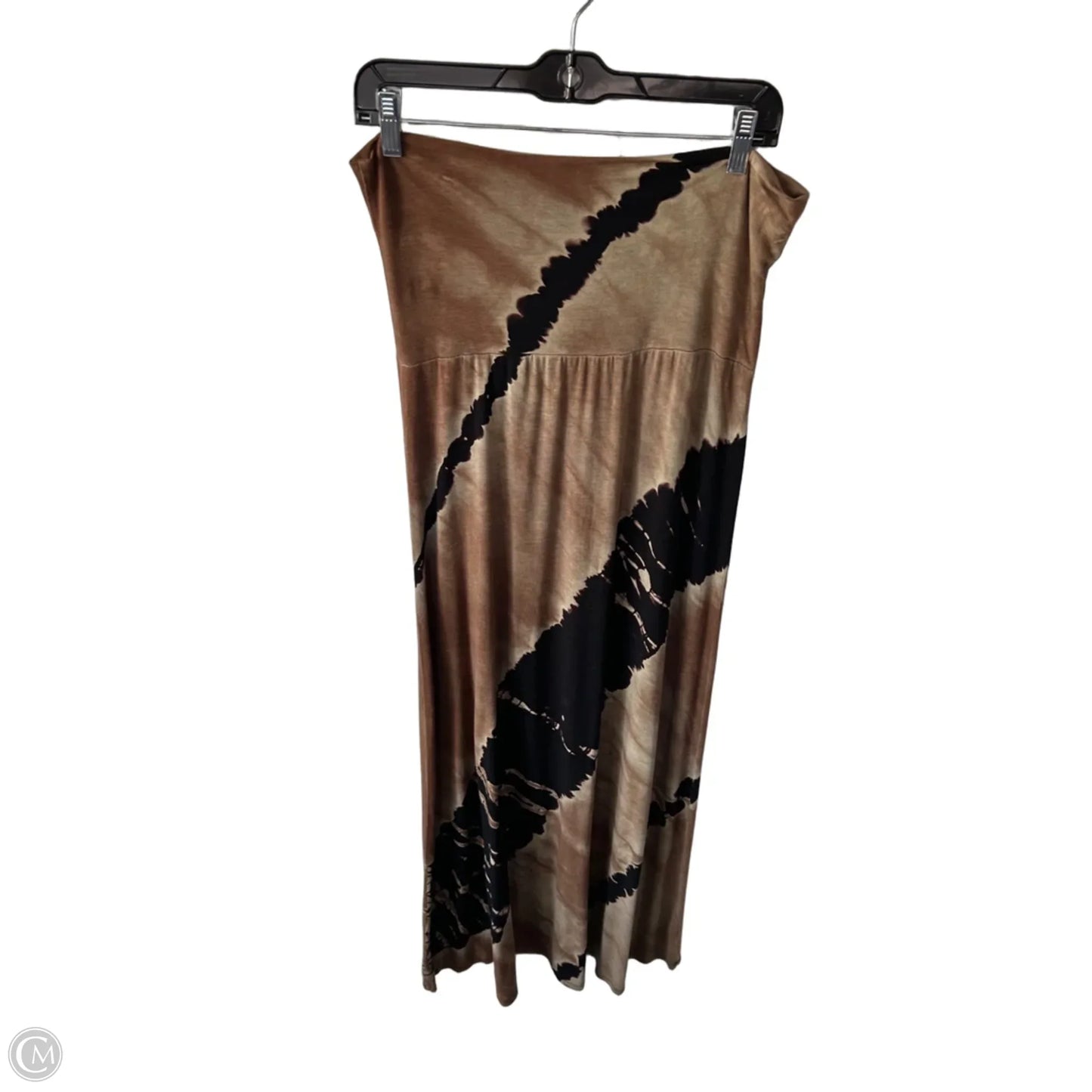 Skirt Maxi By Clothes Mentor In Black & Brown, Size: L