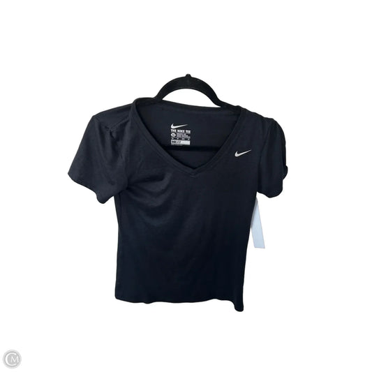 Athletic Top Short Sleeve By Nike In Grey, Size: Xs
