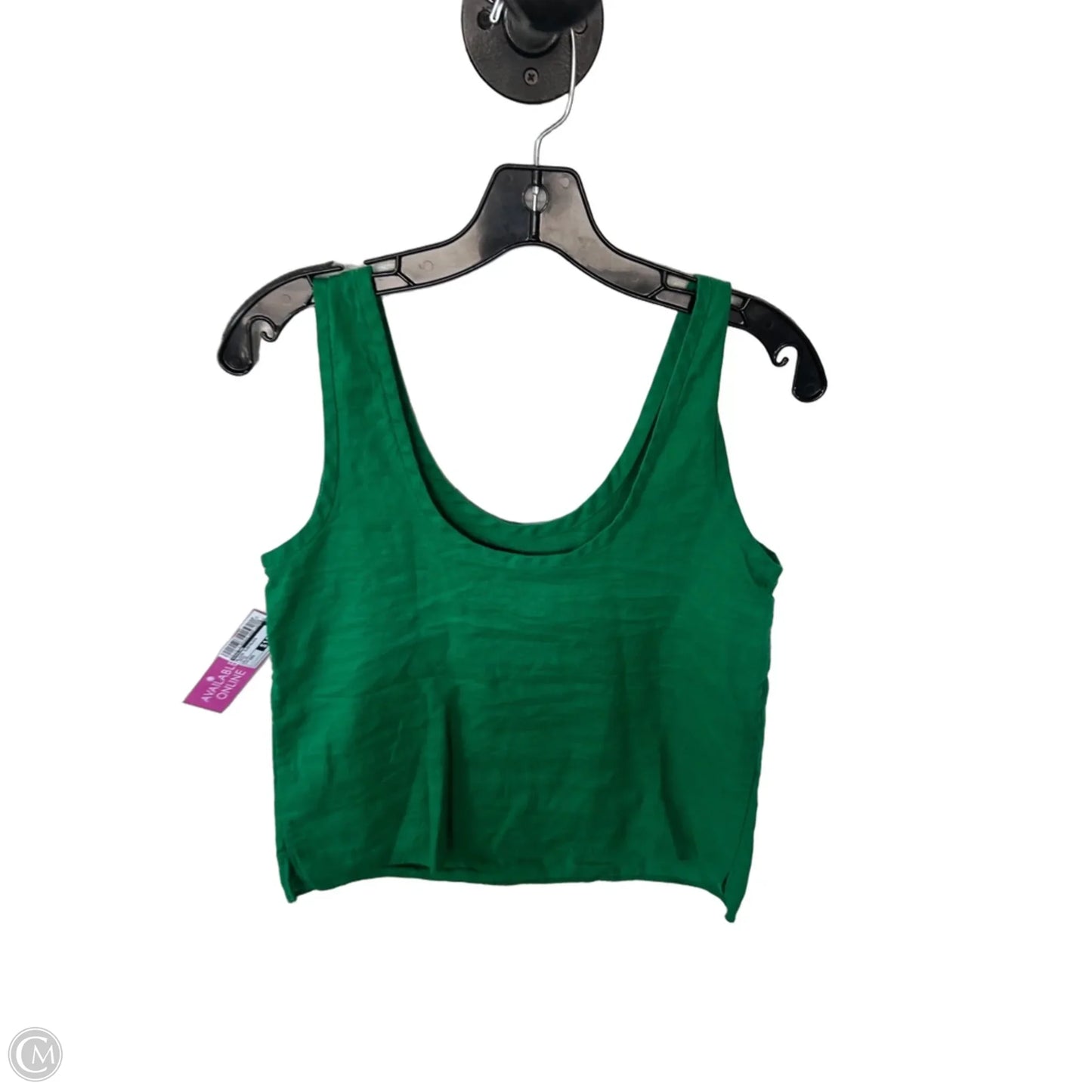 Blouse Sleeveless By Everlane In Green, Size: Xxs