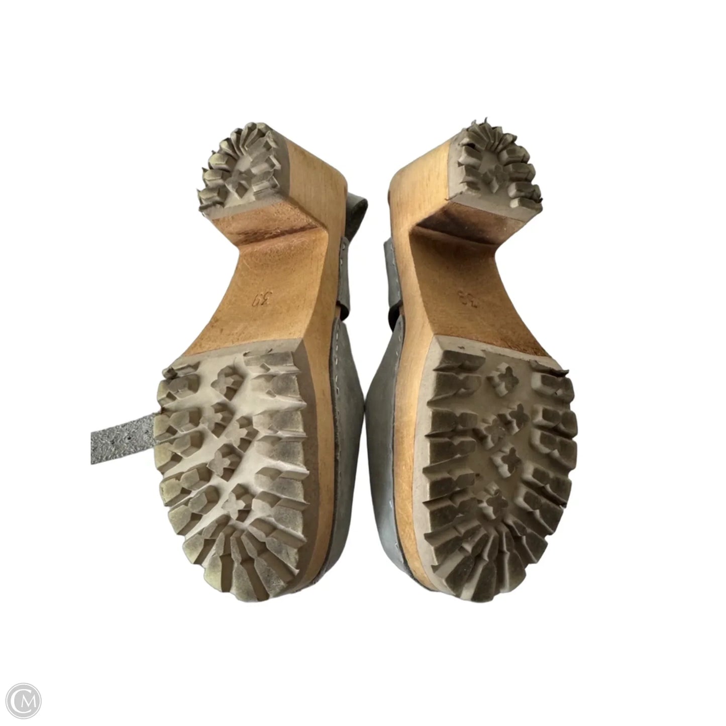 Shoes Heels Block By Cmc In Grey, Size: 8.5
