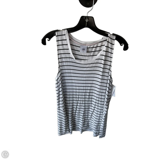 Top Sleeveless Basic By Cabi In Black & White, Size: S