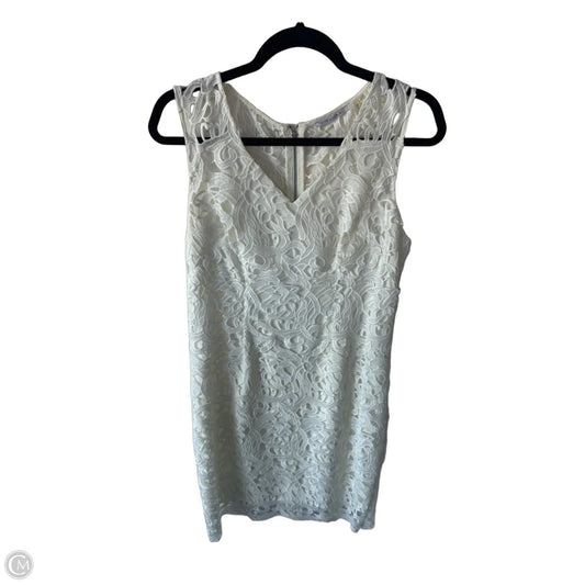Dress Party Midi By T Tahari In White, Size: M
