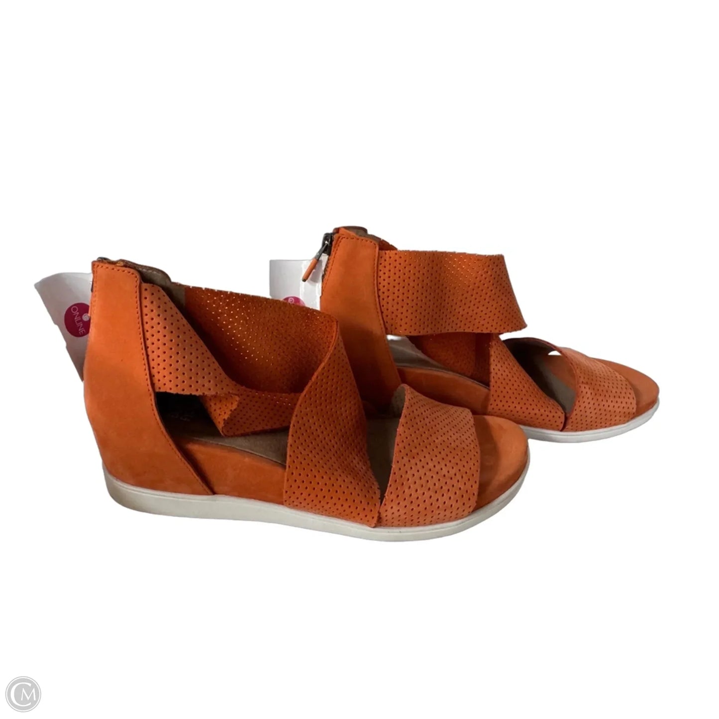 Sandals Flats By Eileen Fisher In Orange, Size: 8
