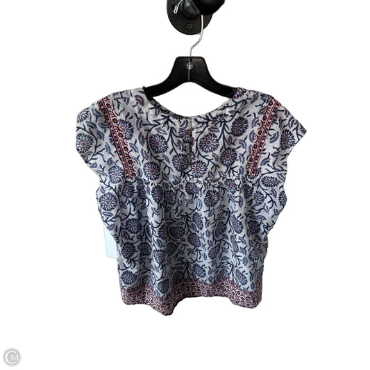 Blouse Sleeveless By Velvet By Graham & Spencer In Blue & Red & White, Size: M