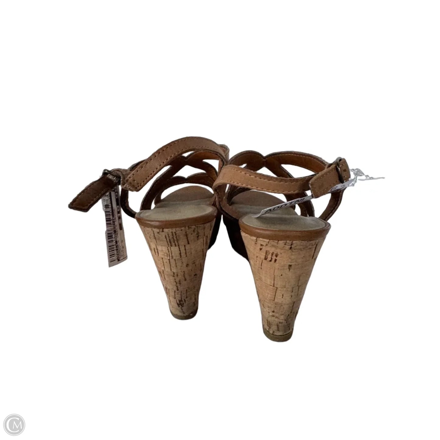 Sandals Heels Wedge By Kelly And Katie In Brown, Size: 6.5
