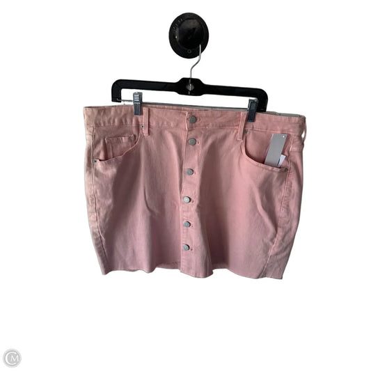 Skirt Mini & Short By Old Navy In Pink Denim, Size: 18