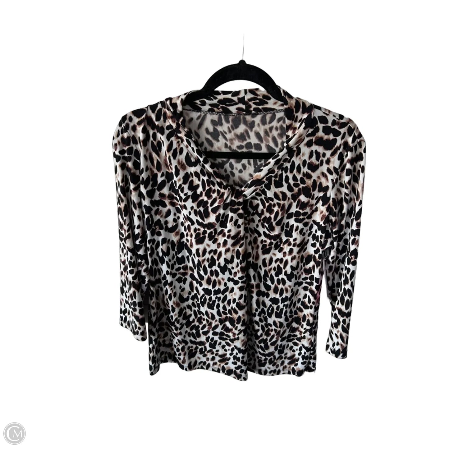Blouse 3/4 Sleeve By Jones New York In Animal Print, Size: M
