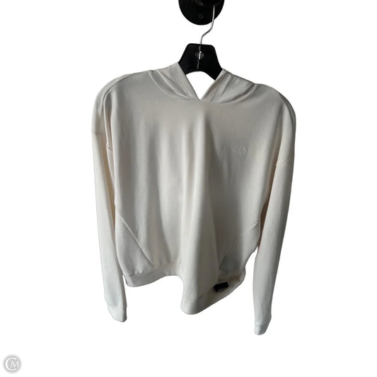 Athletic Top Long Sleeve Hoodie By The North Face In White, Size: M