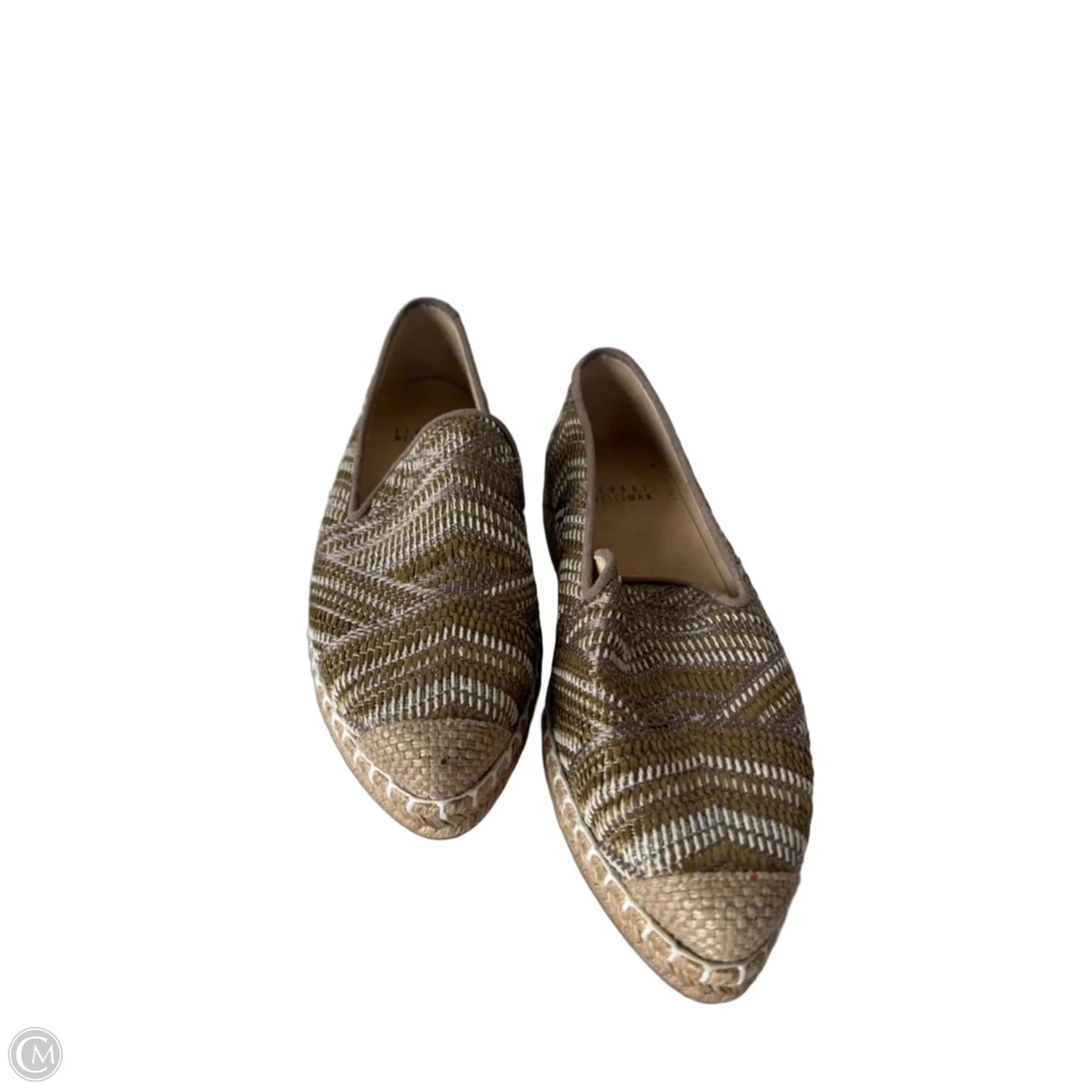 Shoes Designer By Stuart Weitzman In Green & Tan, Size: 5.5