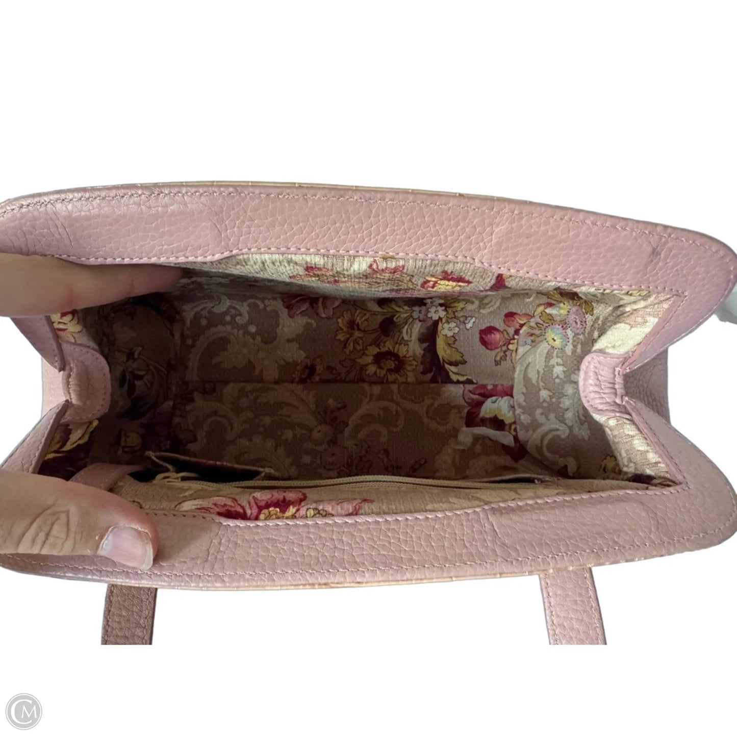 Handbag Leather By Brighton, Size: Large