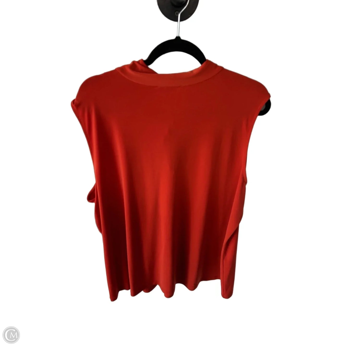 Blouse Sleeveless By Calvin Klein In Orange, Size: 3x