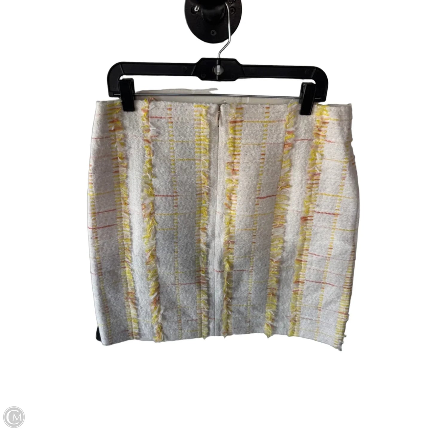 Skirt Mini & Short By Cma In White & Yellow, Size: 10