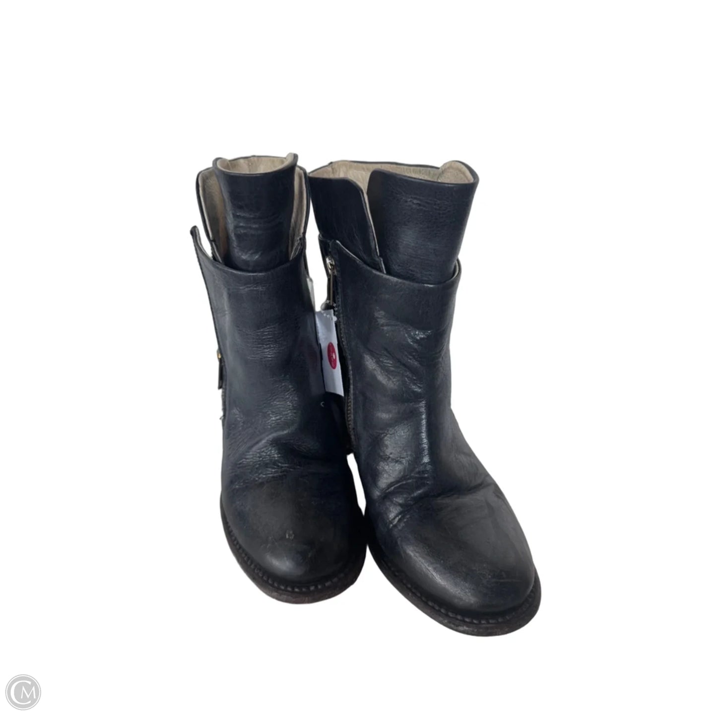 Boots Ankle Heels By Freebird In Black, Size: 8