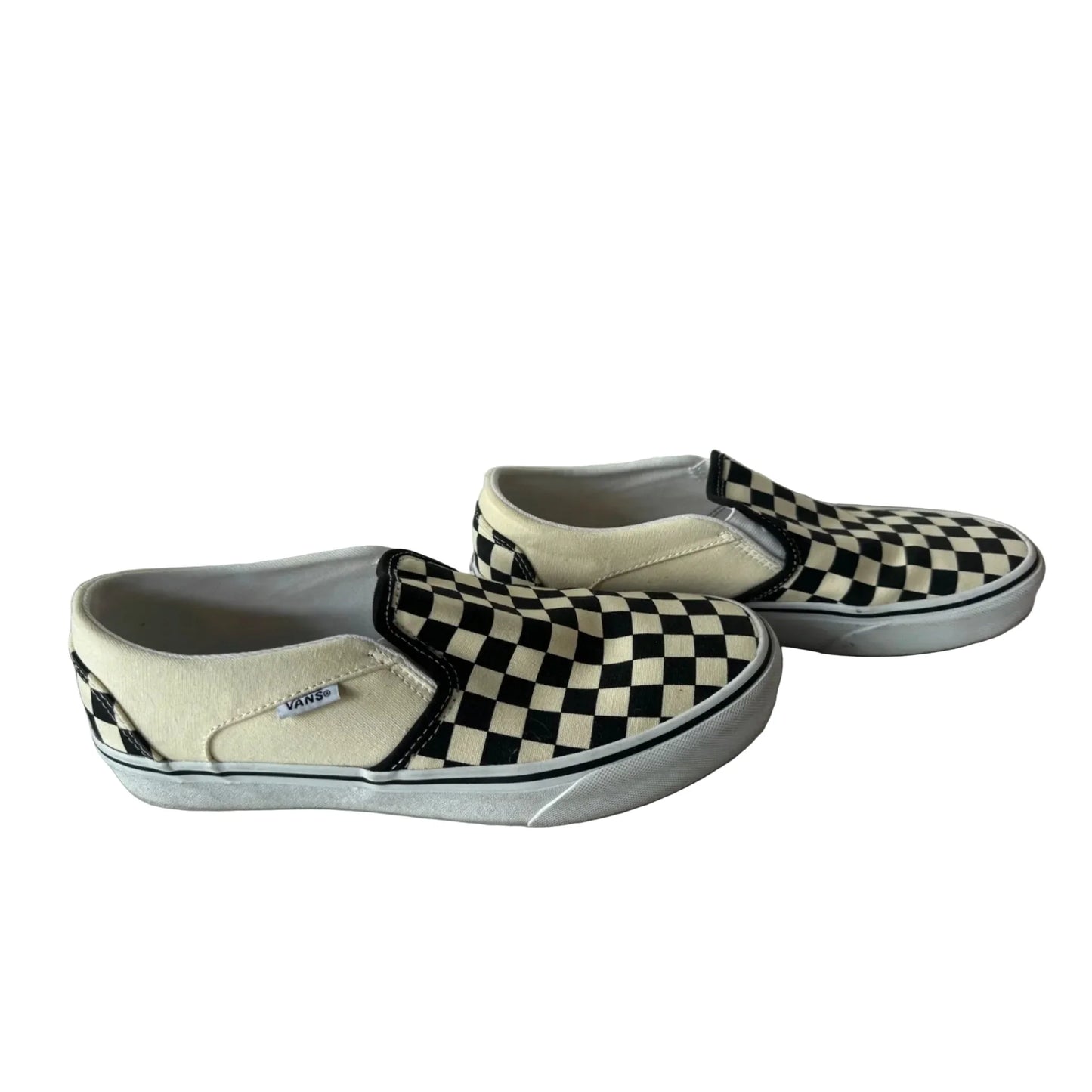 Shoes Sneakers By Vans In Black & Cream, Size: 9.5