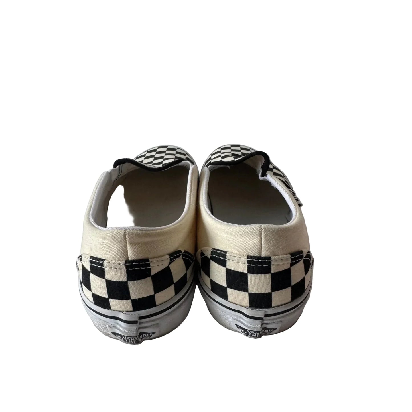 Shoes Sneakers By Vans In Black & Cream, Size: 9.5