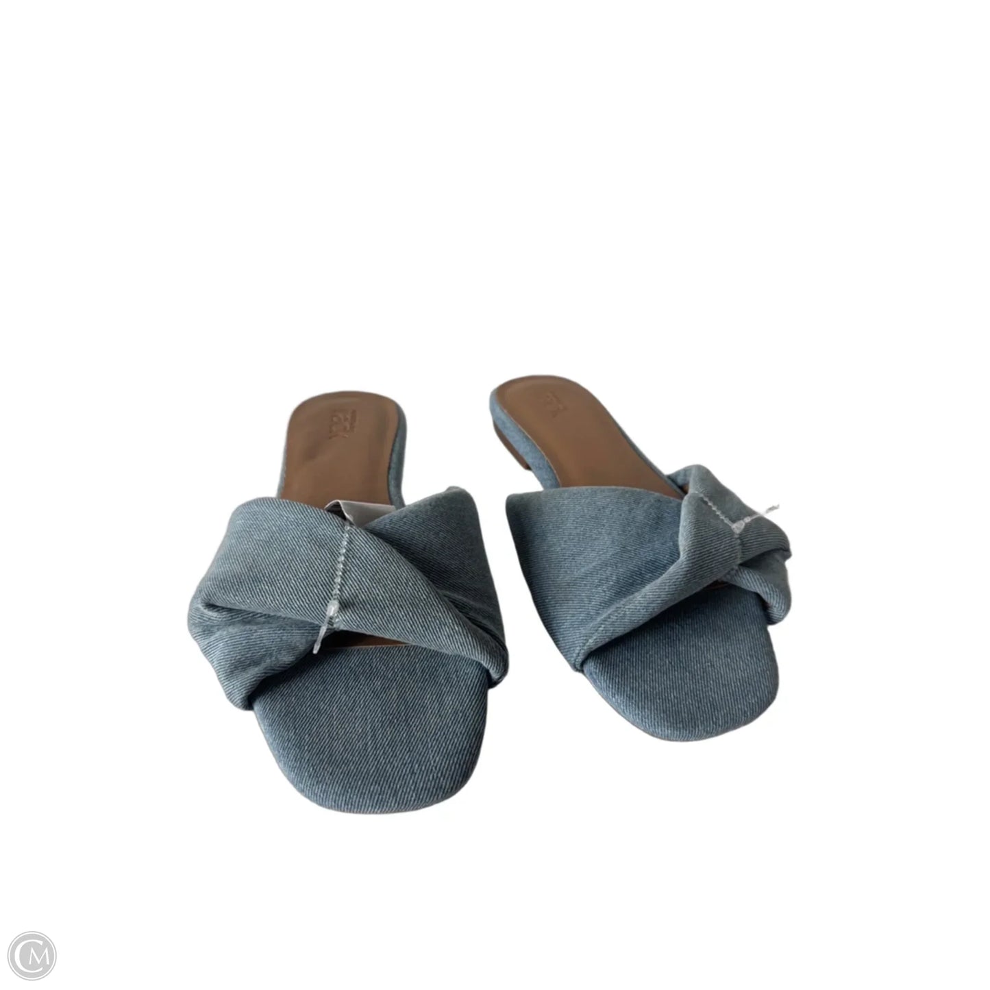 Sandals Flats By Nordstrom In Blue Denim, Size: 9