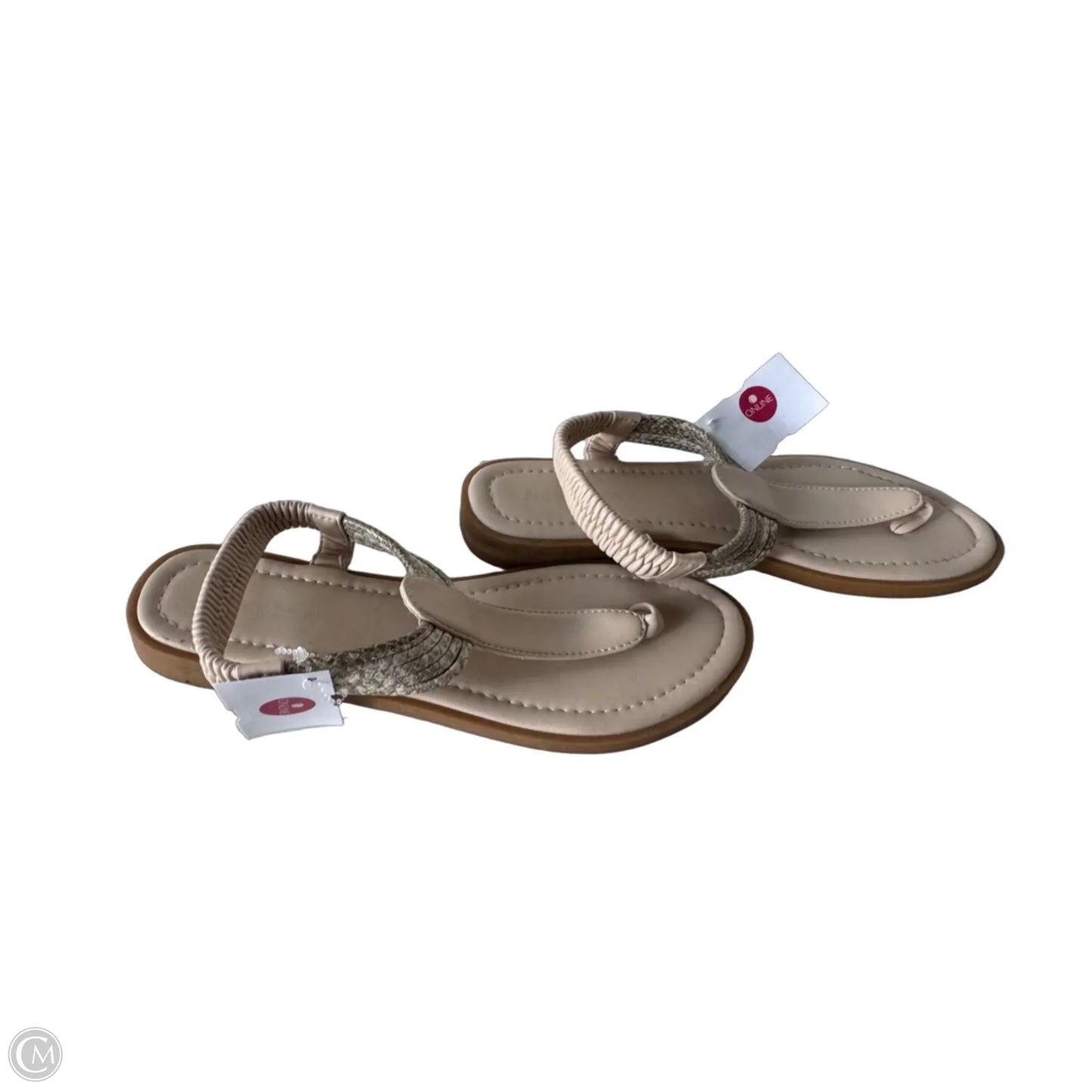 Sandals Flats By Cme In Cream, Size: 6
