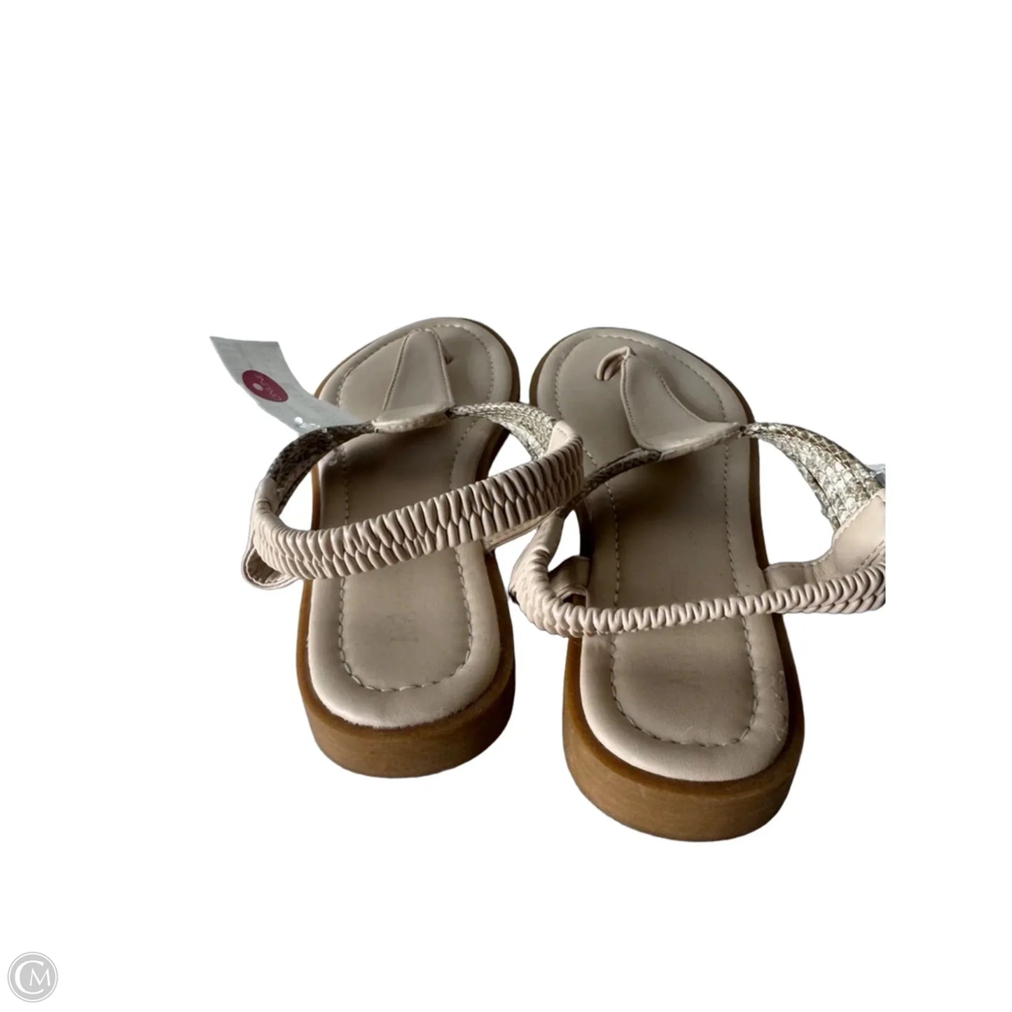 Sandals Flats By Cme In Cream, Size: 6