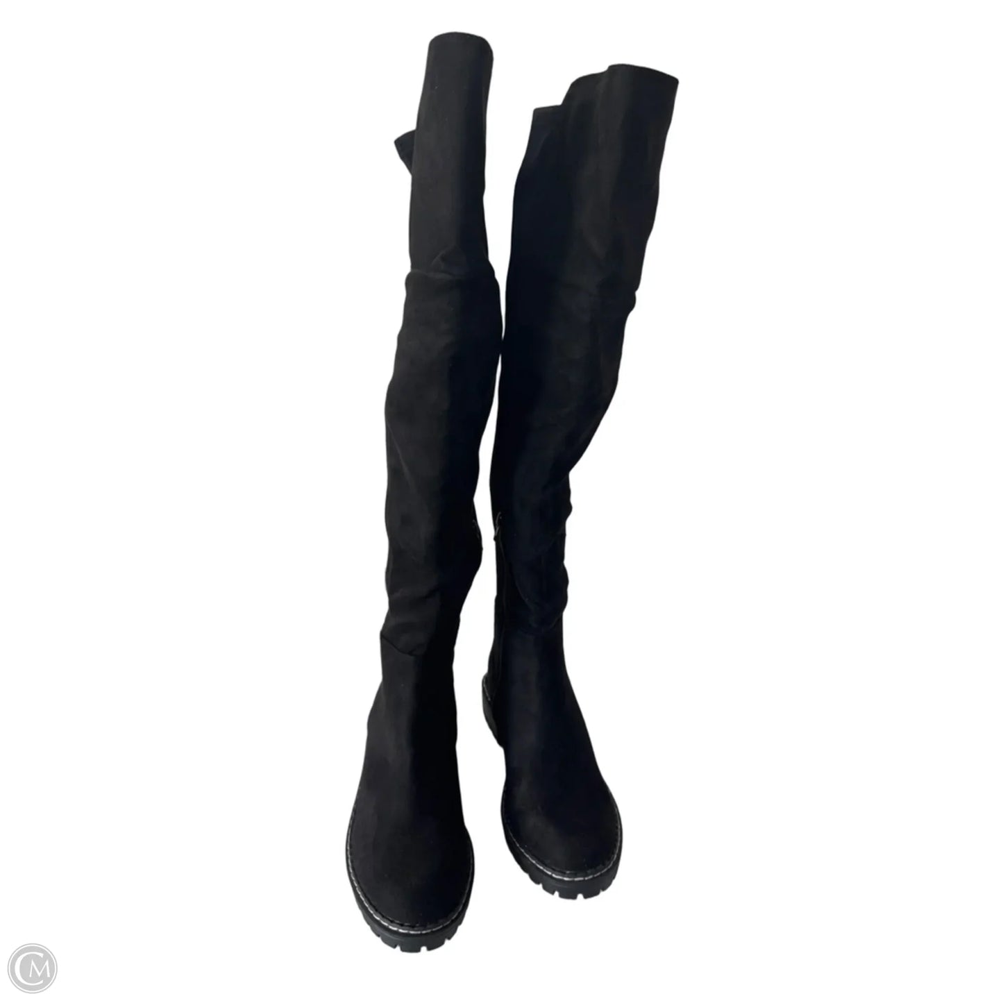 Boots Over-the-knee Flats By Esprit In Black, Size: 8.5