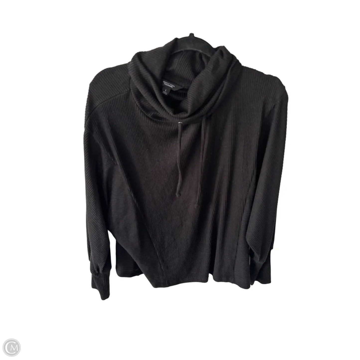 Top Long Sleeve By Simply Vera In Black, Size: L