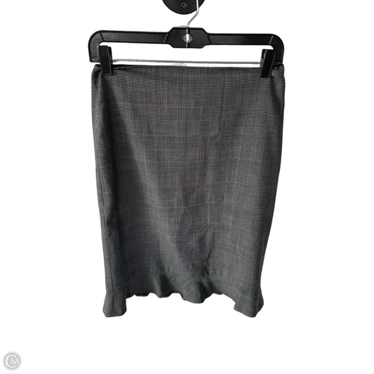 Skirt Midi By Ann Taylor In Black & White, Size: 2