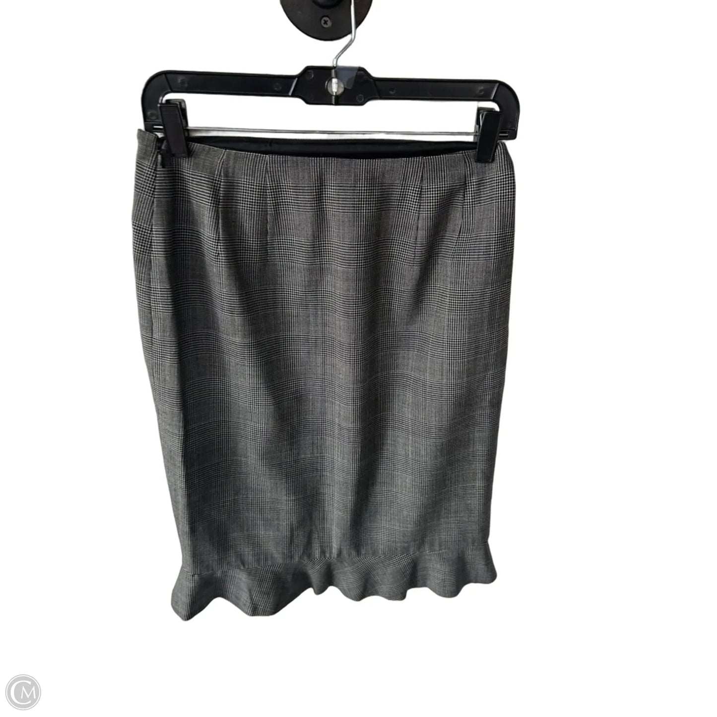 Skirt Midi By Ann Taylor In Black & White, Size: 2
