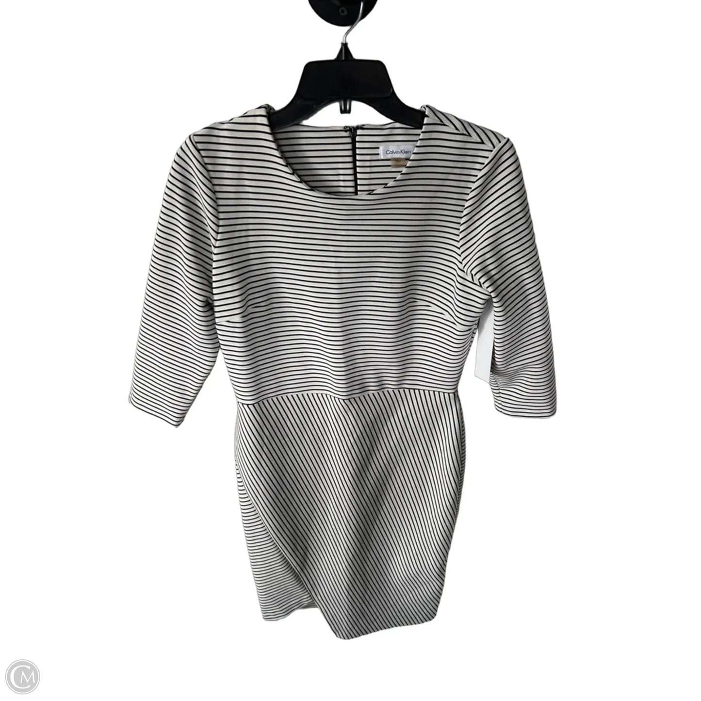 Dress Work By Calvin Klein In Black & White, Size: M