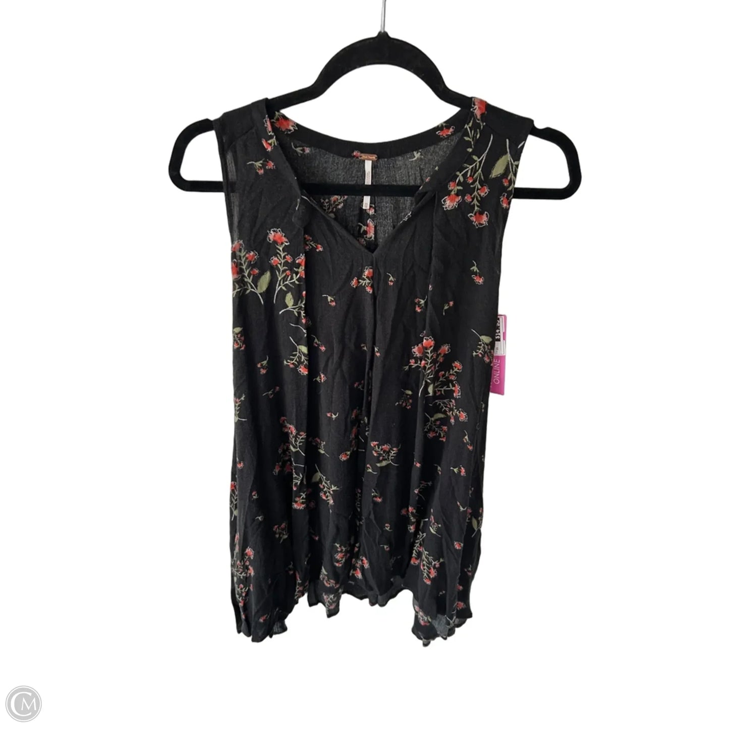 Tunic Sleeveless By Free People In Black & Red, Size: Xs