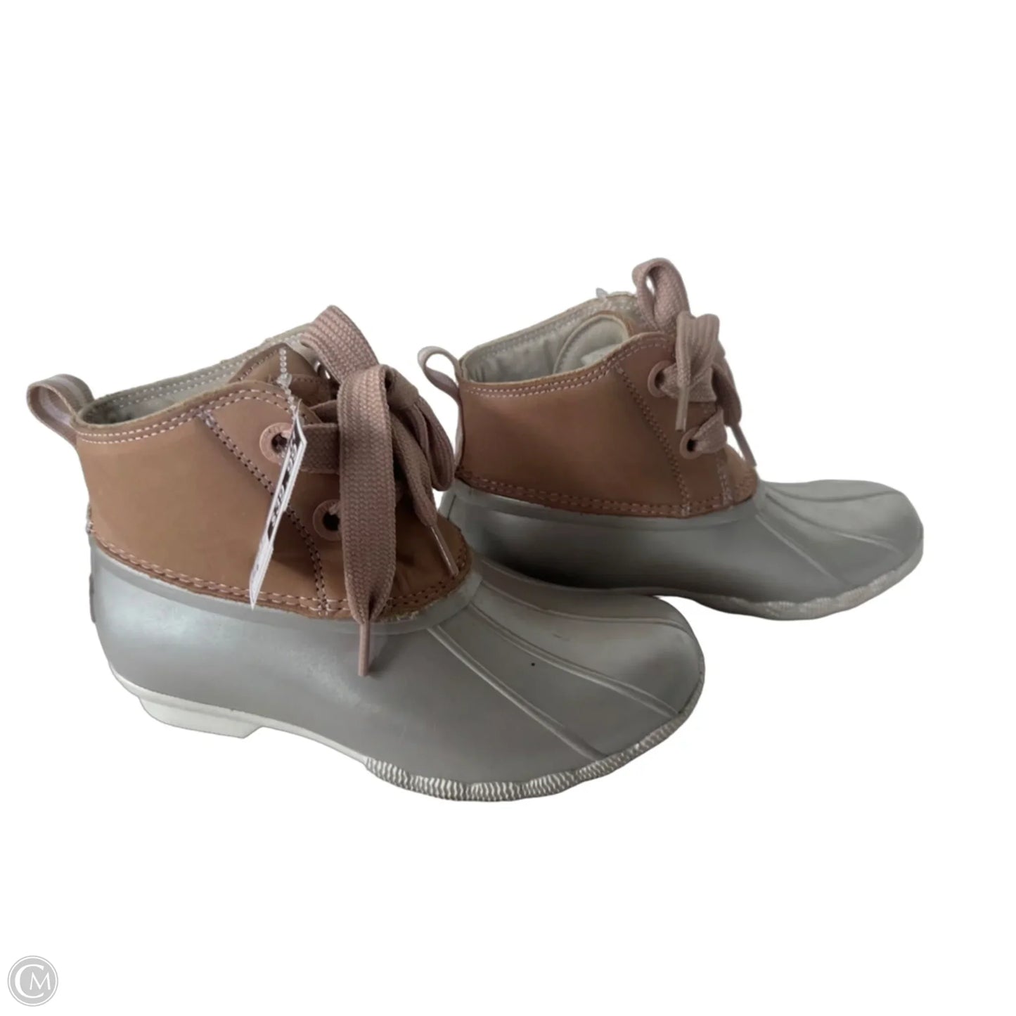 Boots Snow By Sperry In Silver & Tan, Size: 6