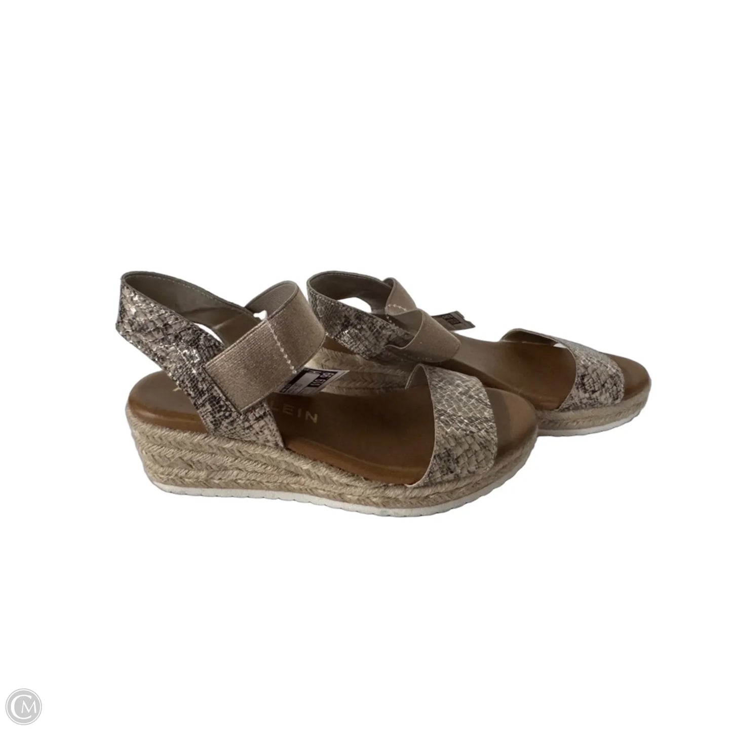 Sandals Flats By Anne Klein In Snakeskin Print, Size: 7.5
