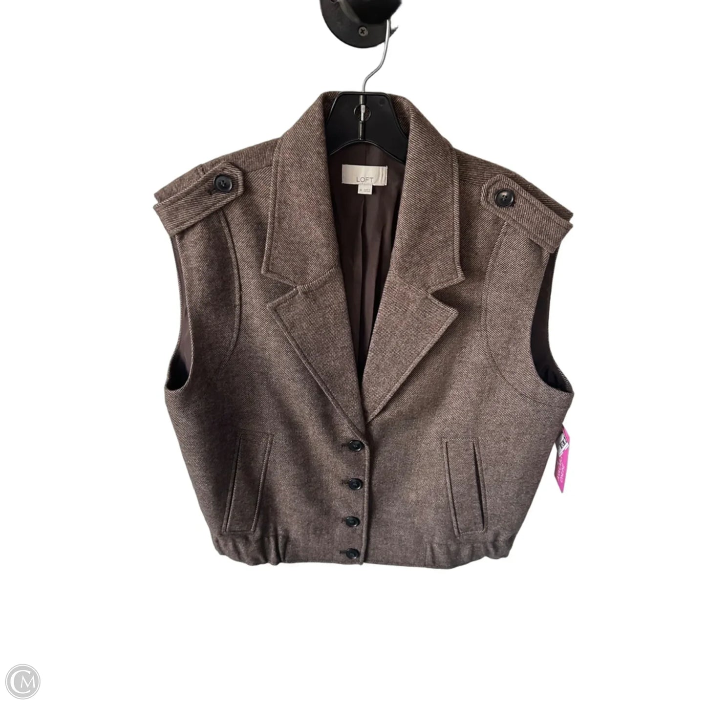Vest Other By Loft In Brown, Size: M