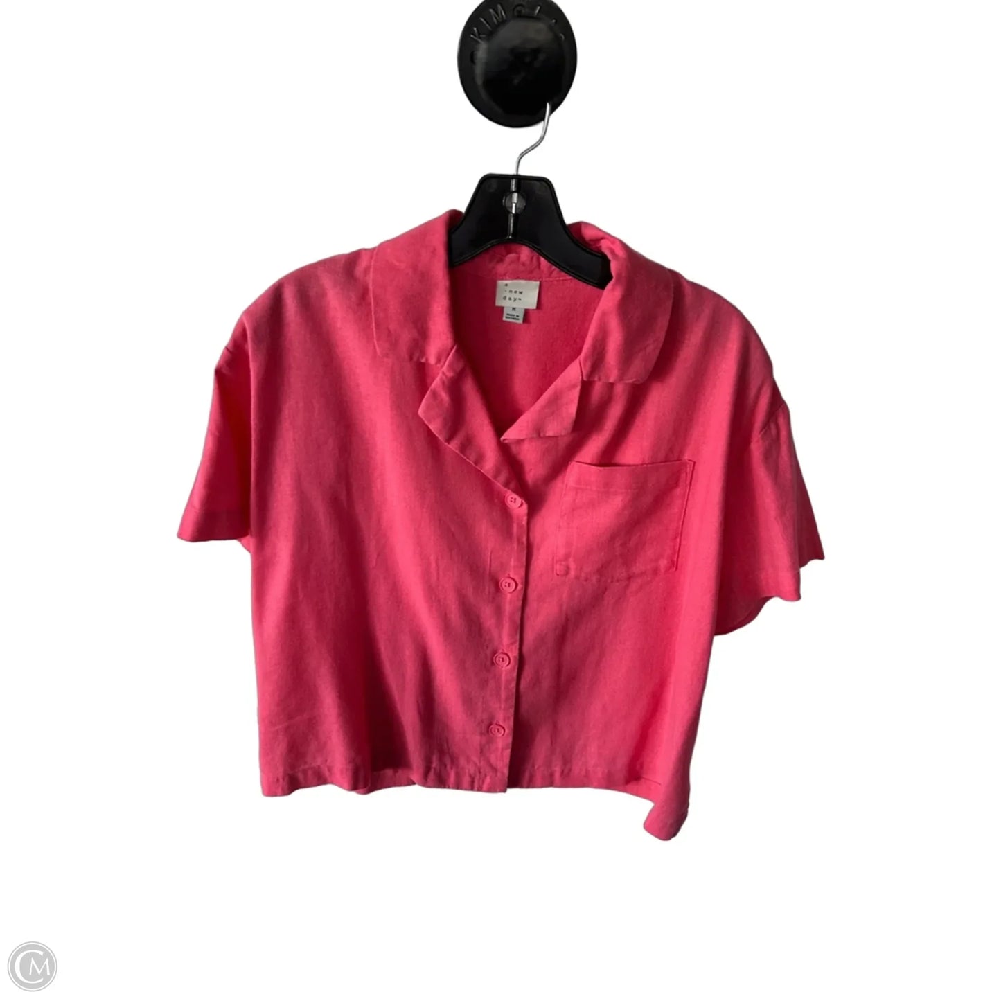 Jacket Shirt By A New Day In Coral, Size: M