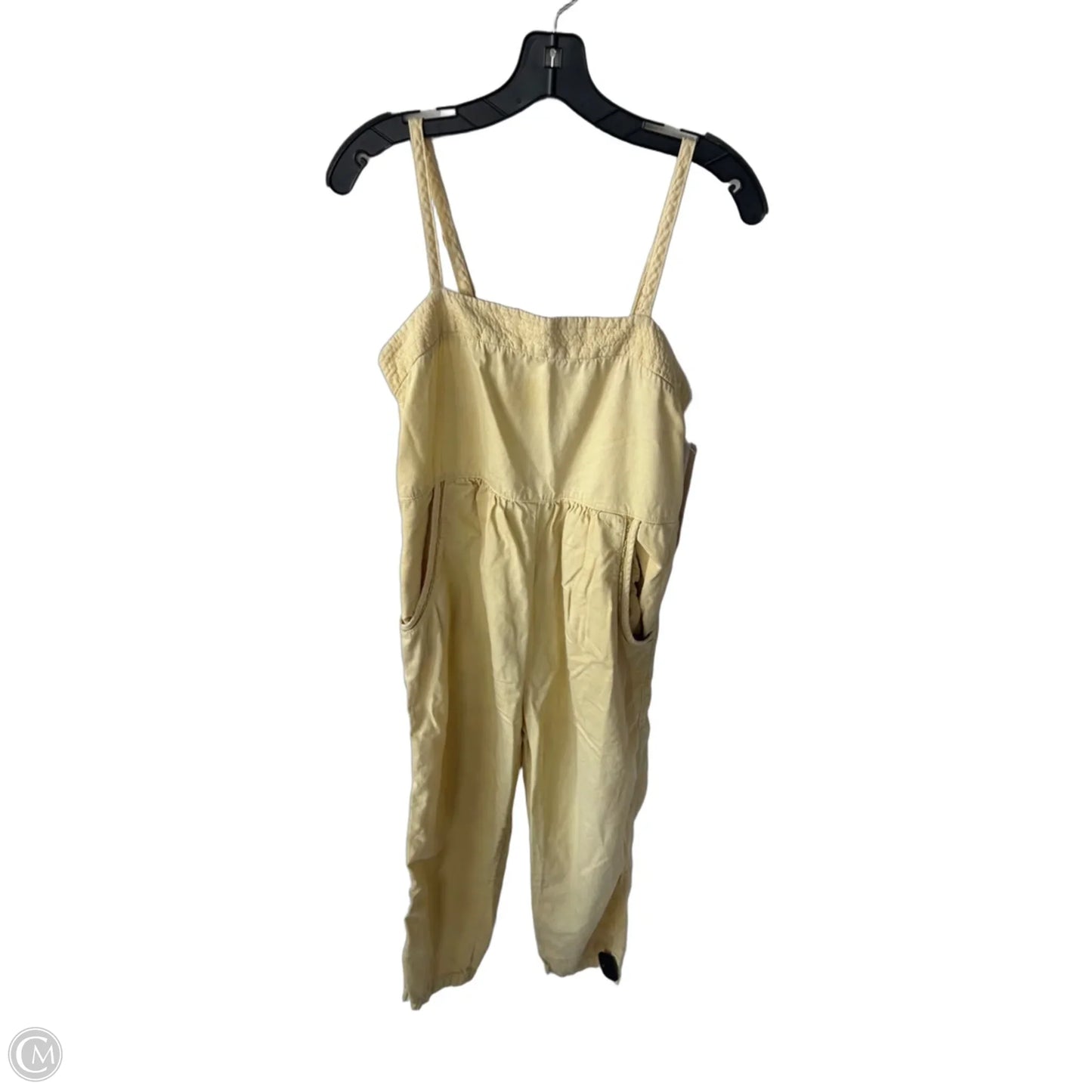 Jumpsuit By Anthropologie In Yellow Denim, Size: S