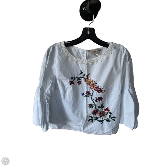 Blouse 3/4 Sleeve By Jealous Tomato In White, Size: M
