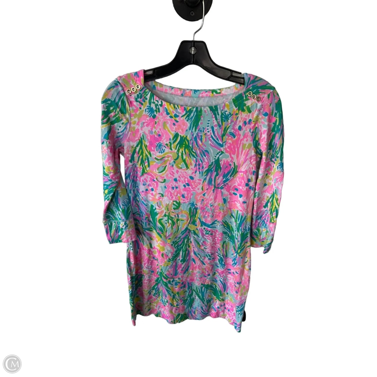 Dress Designer By Lilly Pulitzer In Pink & White, Size: Xs