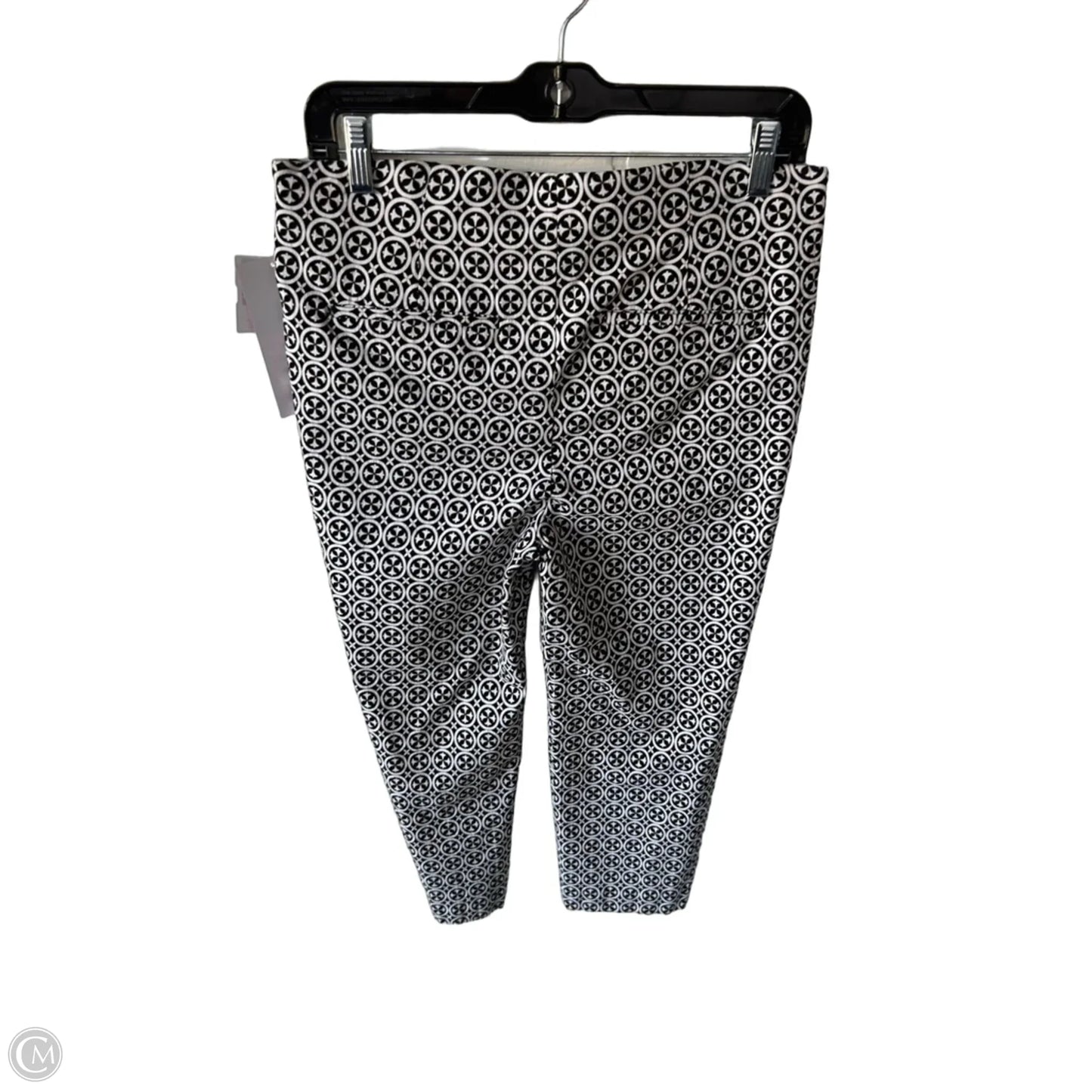 Pants Cropped By Chicos In Black & Tan, Size: 8