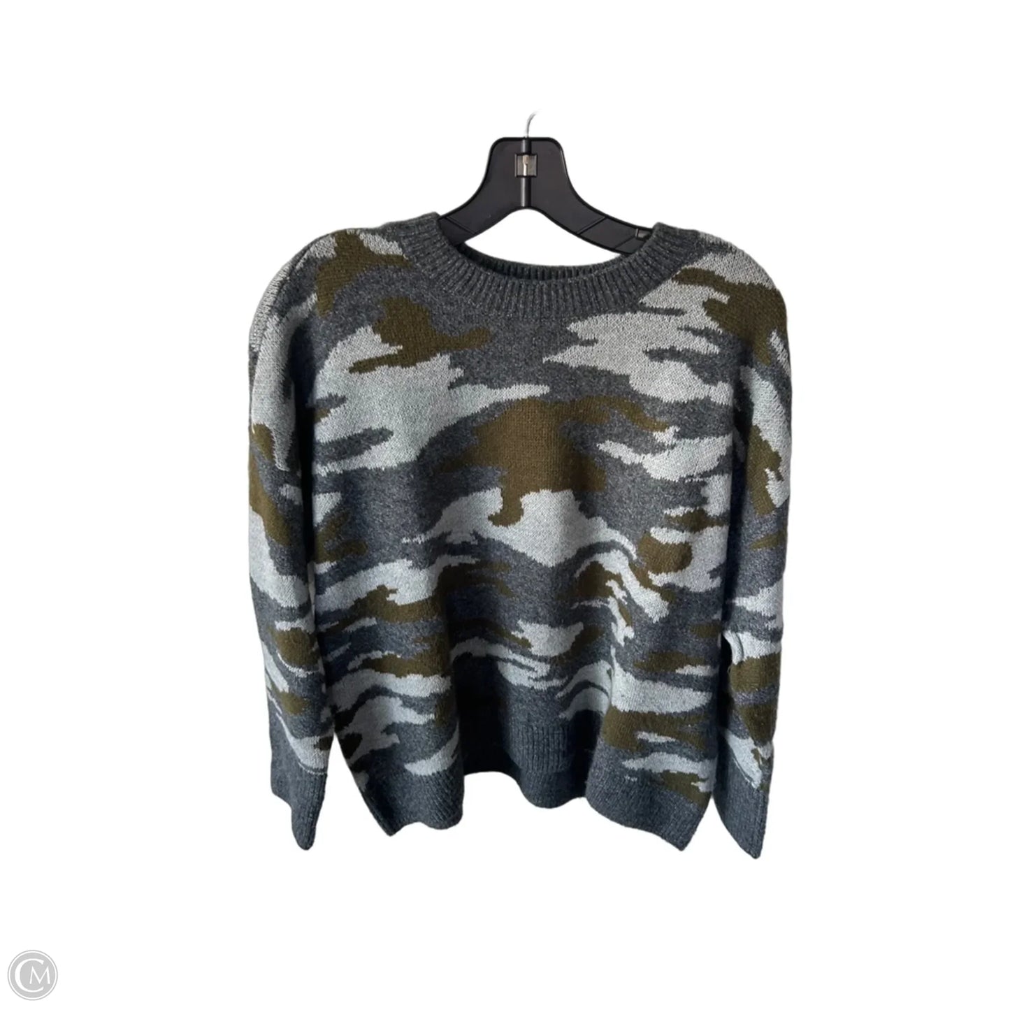 Sweater By Vince Camuto In Green & Grey, Size: S