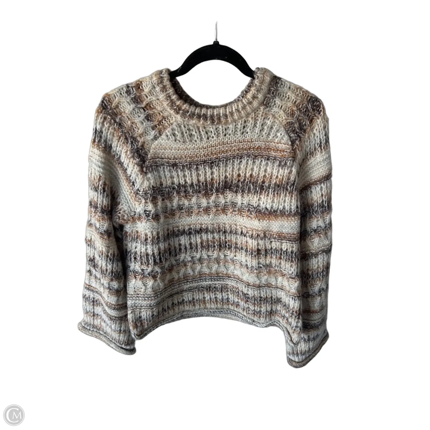 Sweater By Universal Thread In Brown & Cream, Size: M