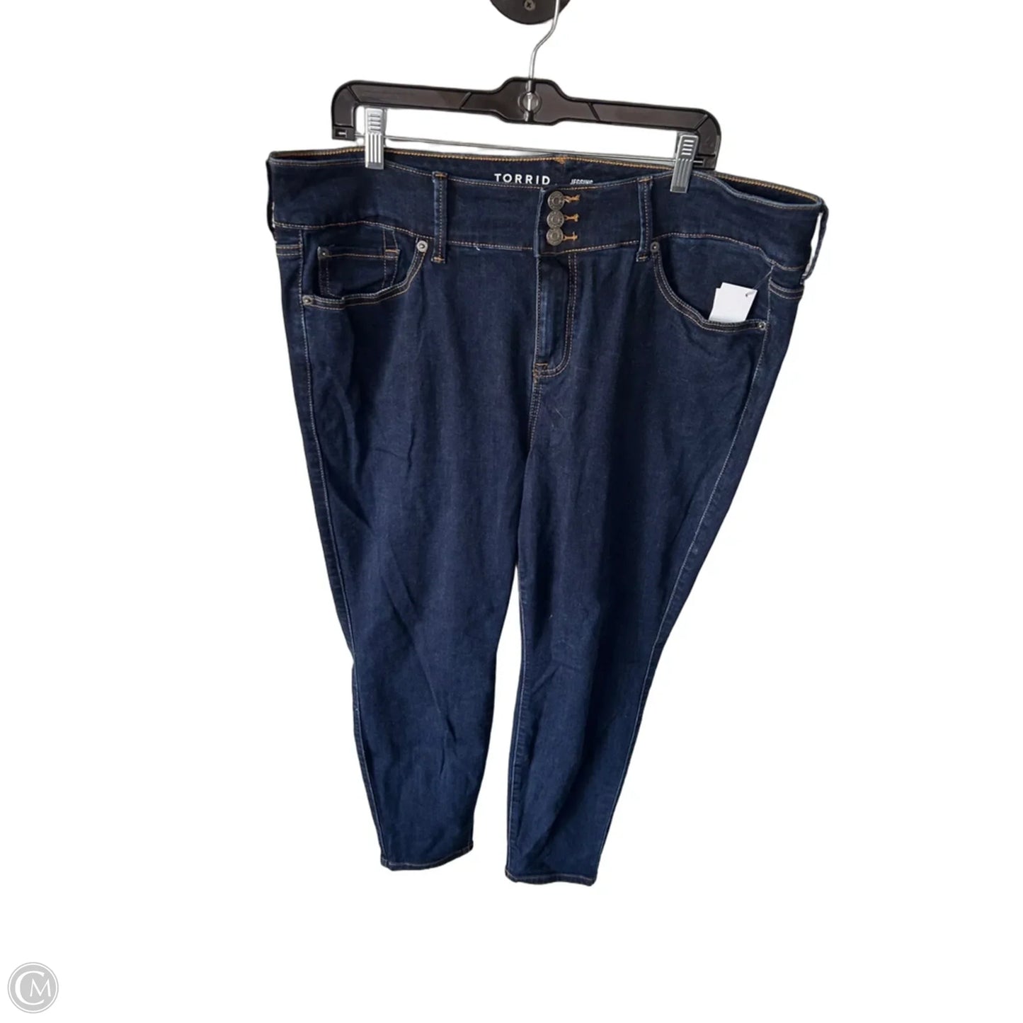 Jeans Jeggings By Torrid In Blue Denim, Size: 22