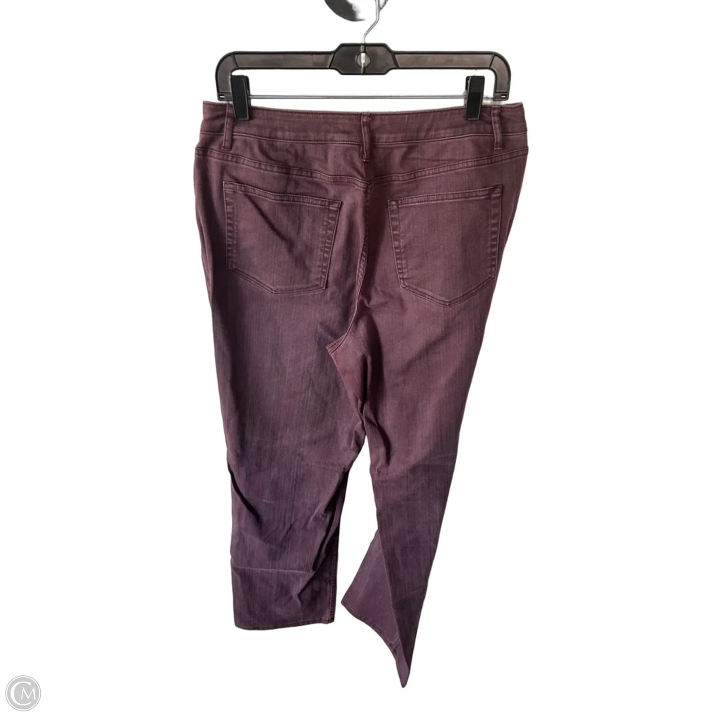 Jeans Straight By Coldwater Creek In Brown Denim, Size: 12