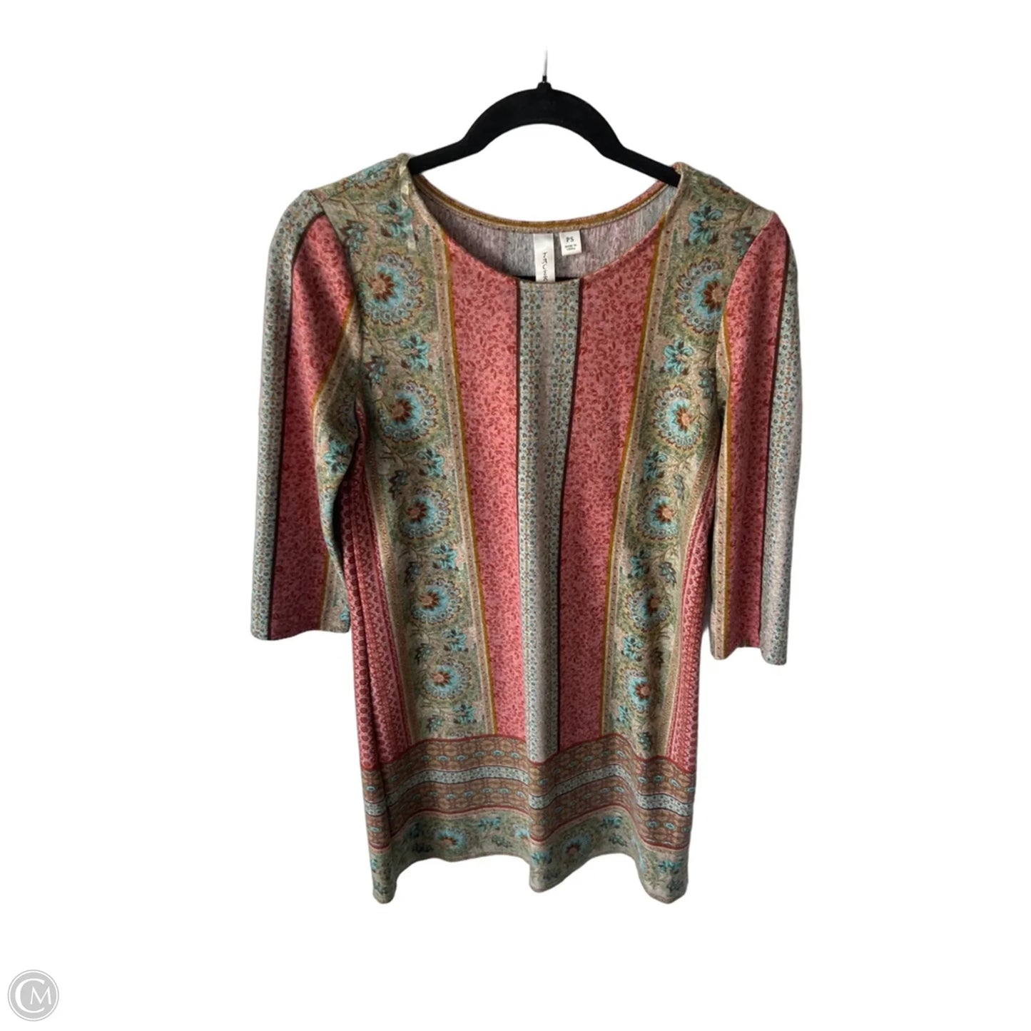 Dress Casual Midi By Tacera In Green & Red, Size: Sp