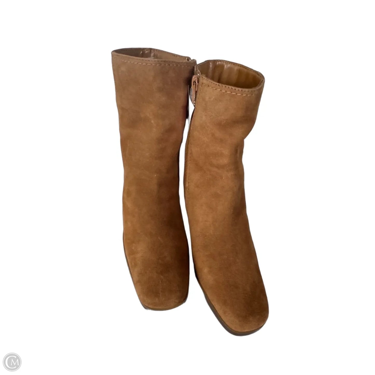 Boots Ankle Heels By Cmc In Brown, Size: 6.5