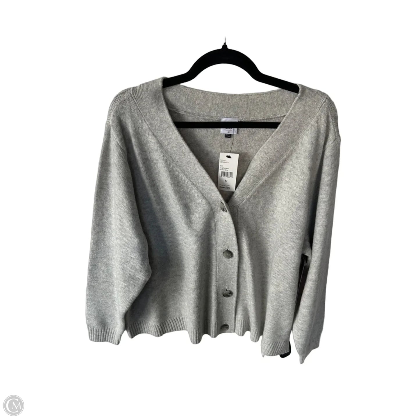 Sweater Cardigan By Cabi In Grey, Size: M