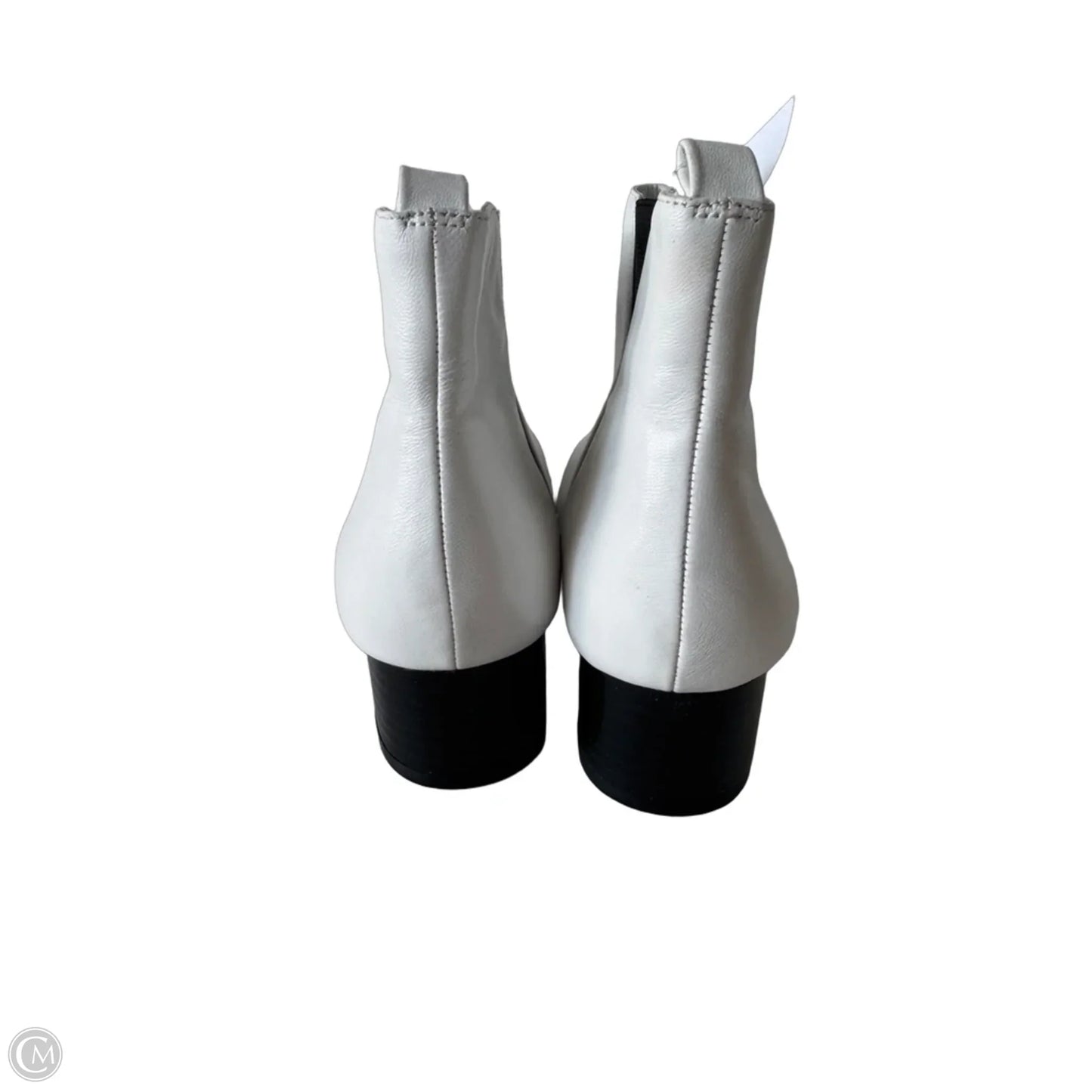 Boots Ankle Heels By Nine West In White, Size: 8.5