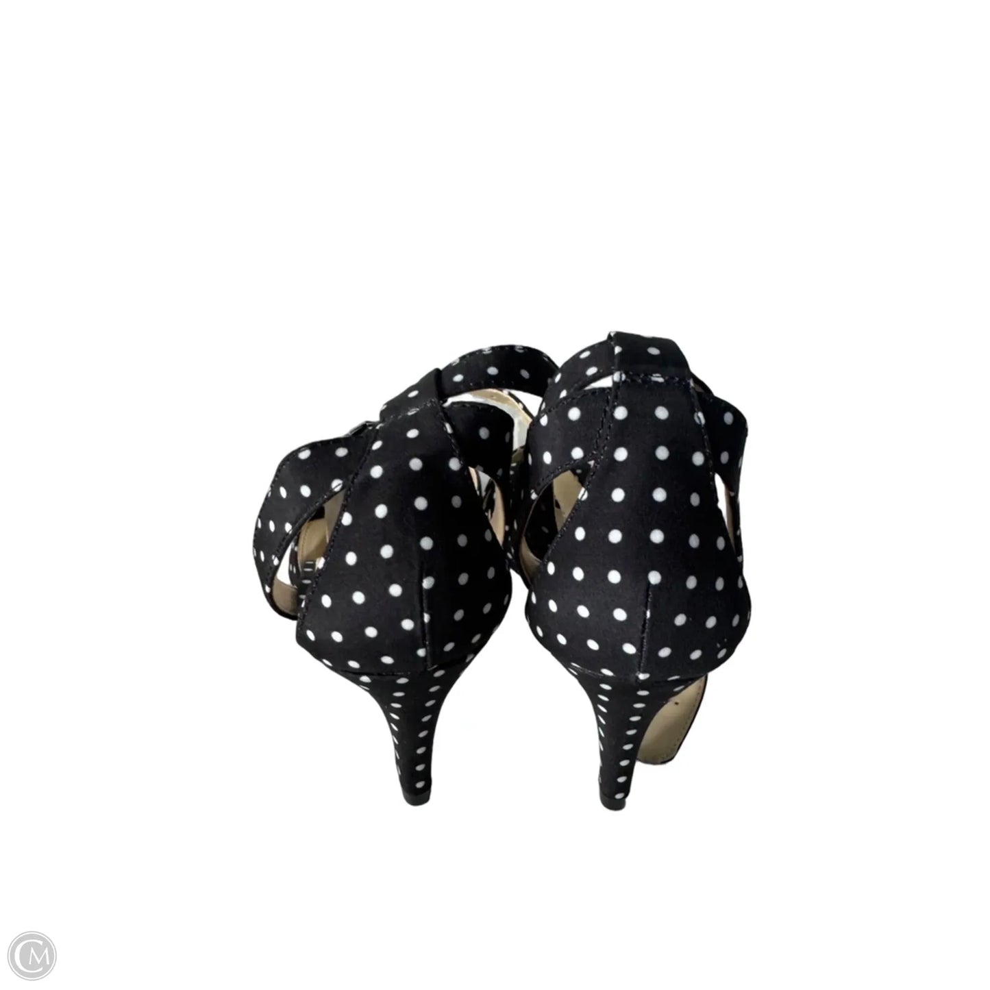 Sandals Heels Stiletto By Clothes Mentor In Black & White, Size: 7.5