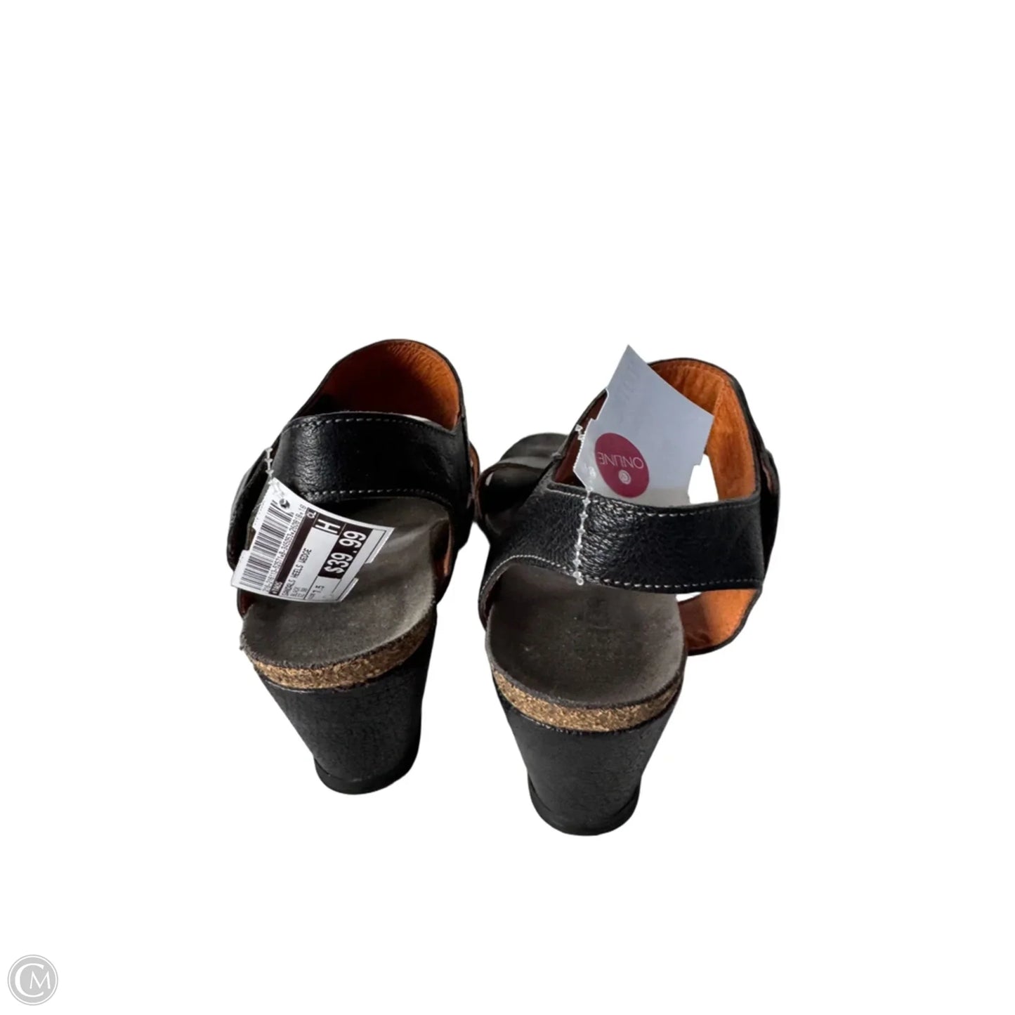 Sandals Heels Wedge By Taos In Black, Size: 7.5