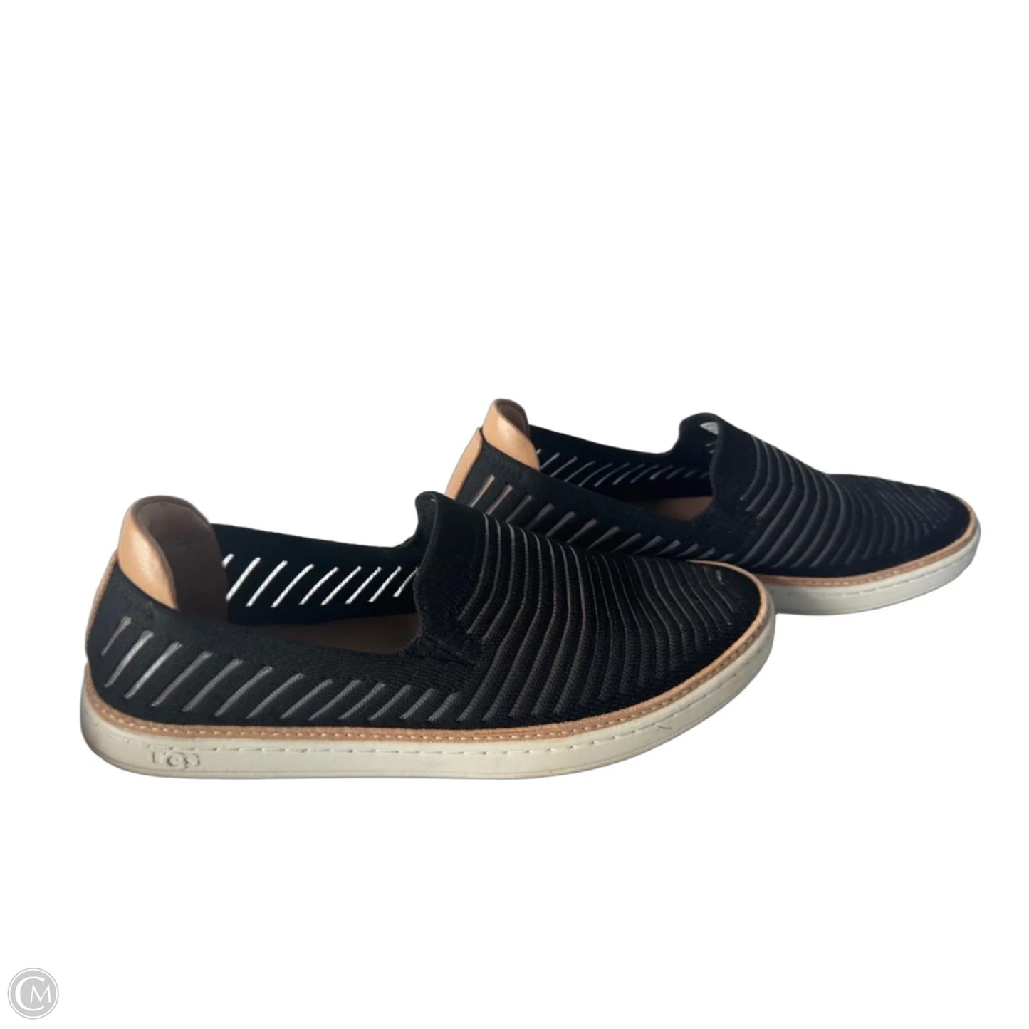 Shoes Designer By Ugg In Black & Tan, Size: 7.5